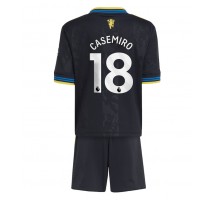 Manchester United Casemiro #18 Koszulka Trzecia dzieci 2025-26 Krótki Rękaw (+ krótkie spodenki)